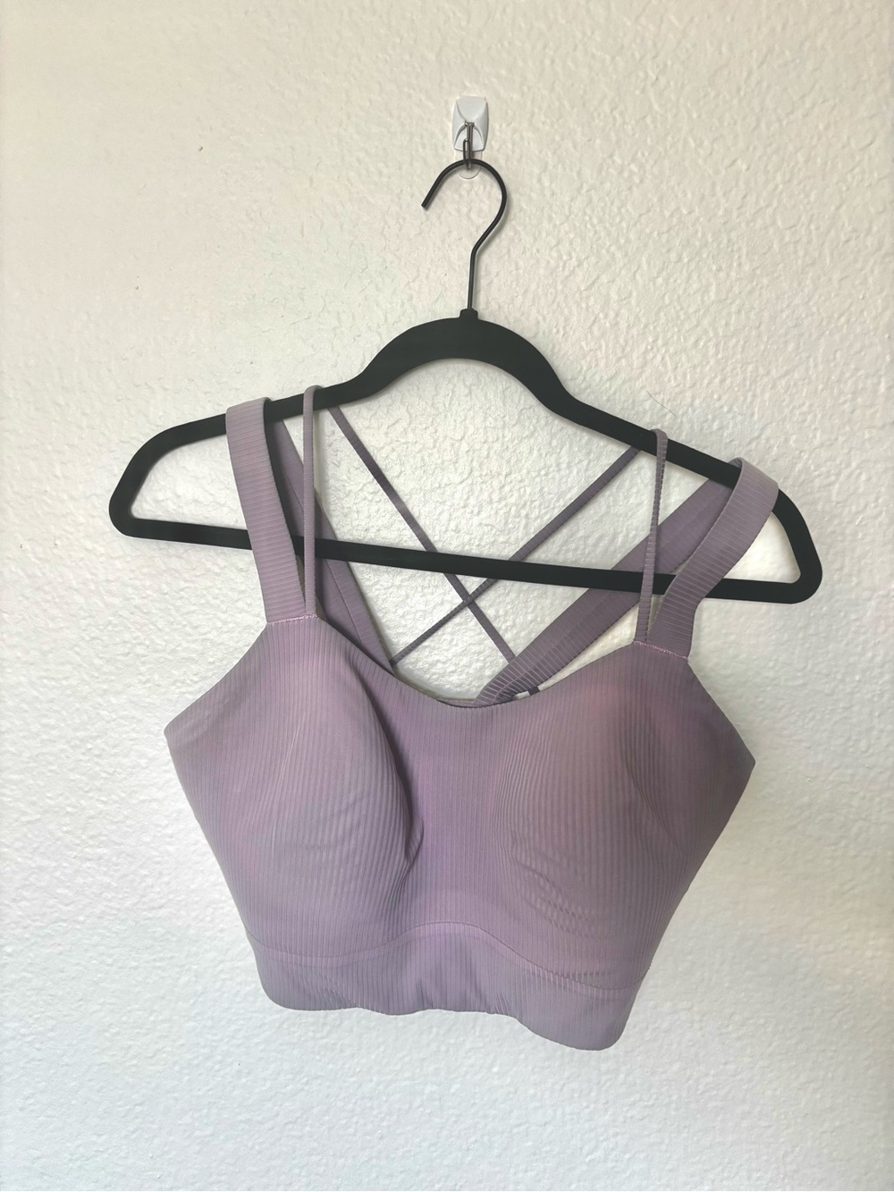 Lululemon Women's Ribbed Strappy Bralette - Lavender